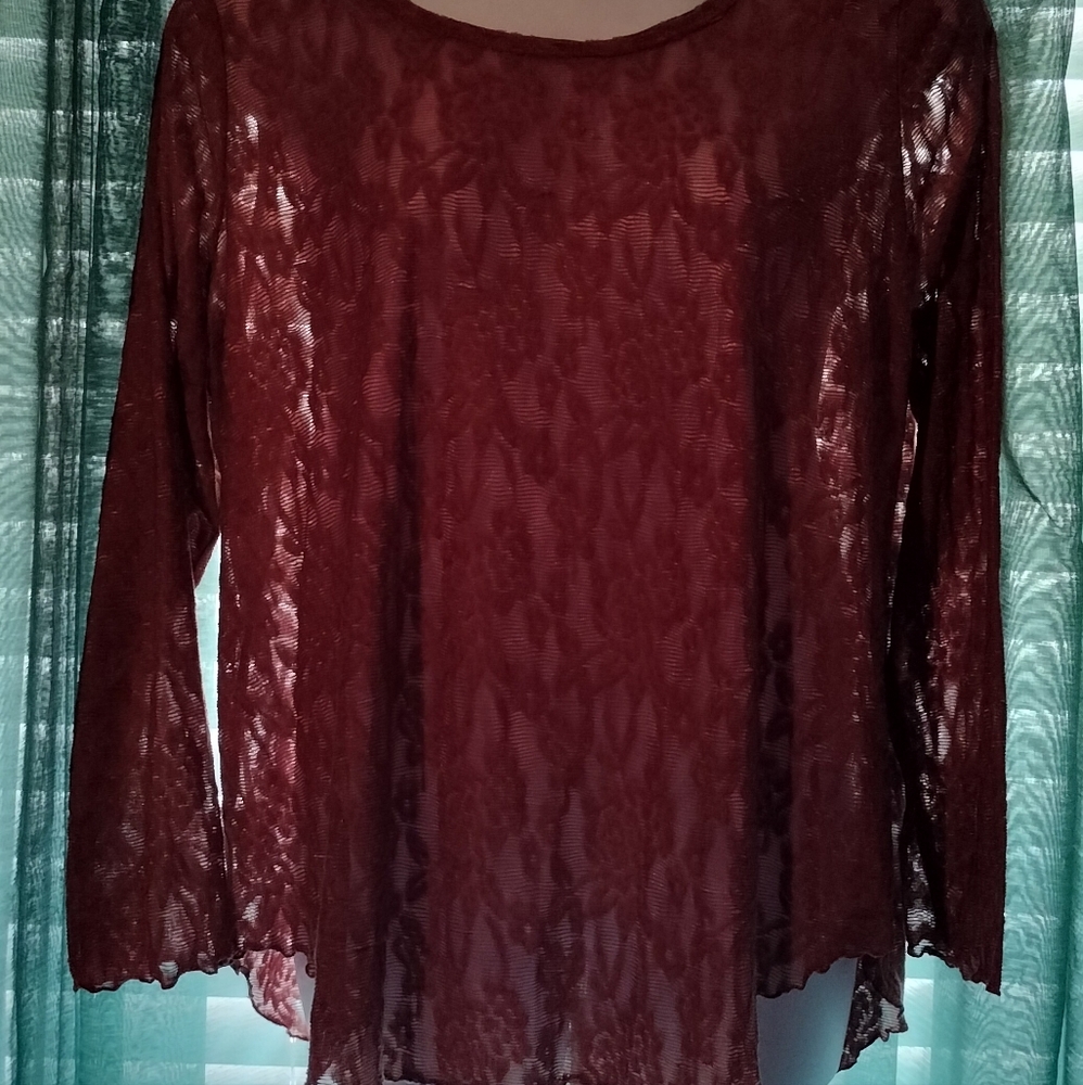 Women's Sheer Top - Picture 2 of 4